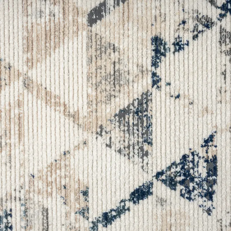 8' X 10' Ivory Geometric Area Rug