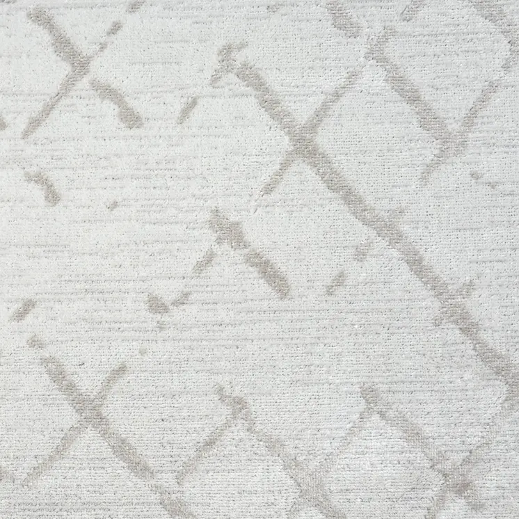 8' X 10' Cream Geometric Area Rug