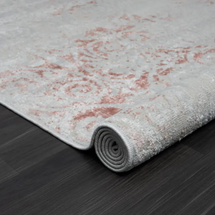 5' X 7' Pink Floral Area Rug