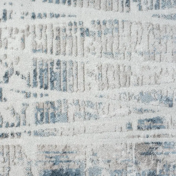 8' X 10' Blue Abstract Area Rug