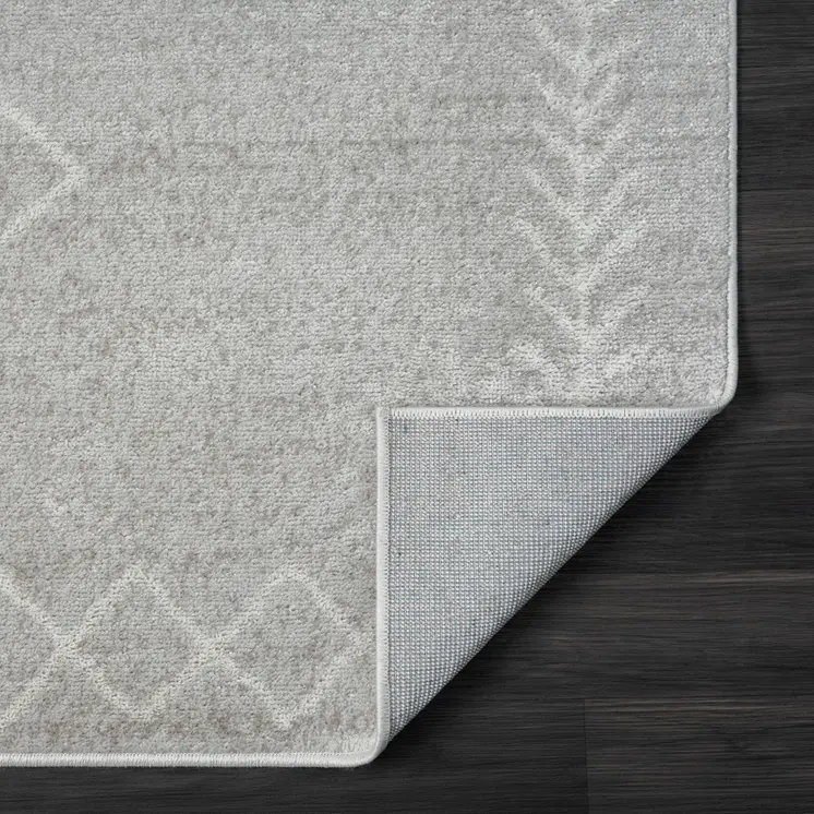 8' X 10' Gray Diamond Area Rug