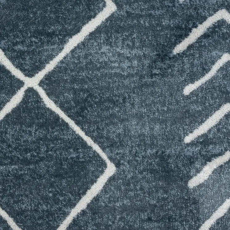 8' X 10' Blue Diamond Area Rug