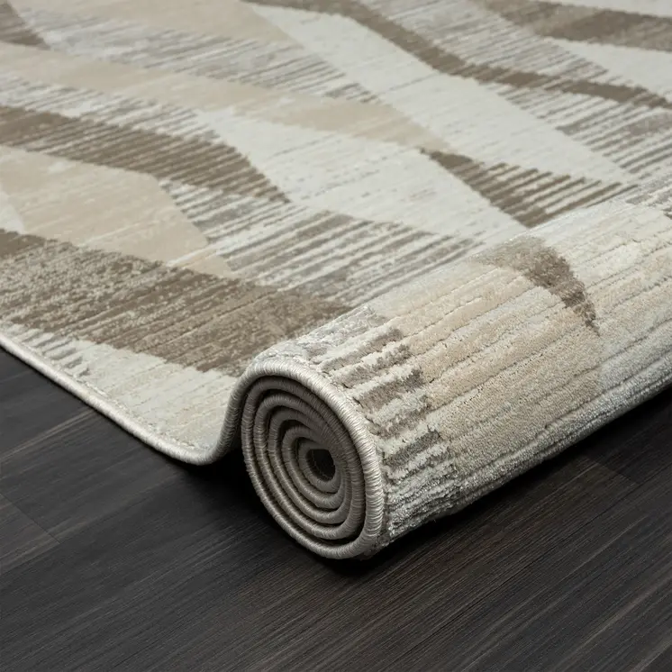 5' X 8' Gray Geometric Area Rug