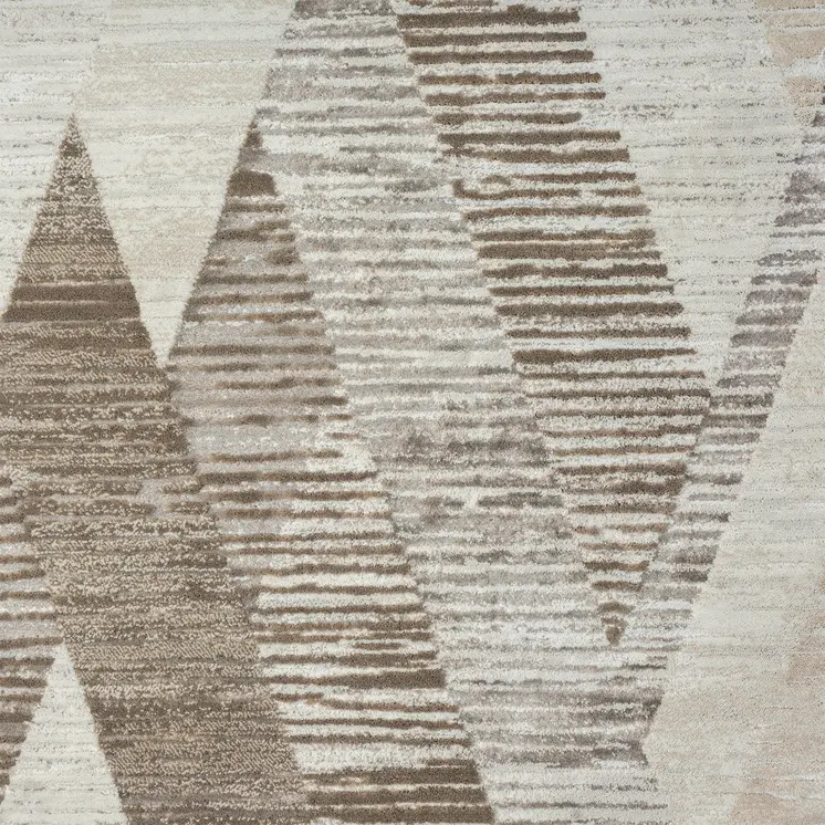 5' X 8' Gray Geometric Area Rug