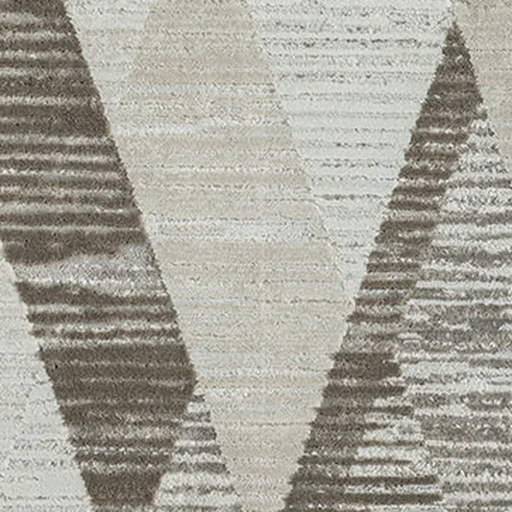 9' X 12' Gray Geometric Area Rug