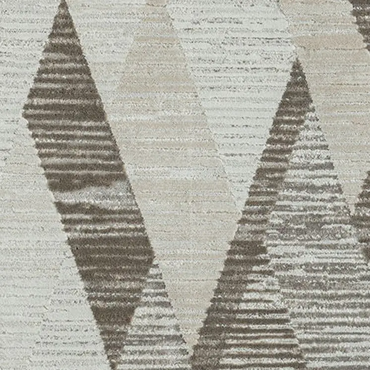 9' X 12' Gray Geometric Area Rug