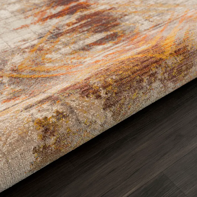 2' X 3' Gray Abstract Distressed Area Rug