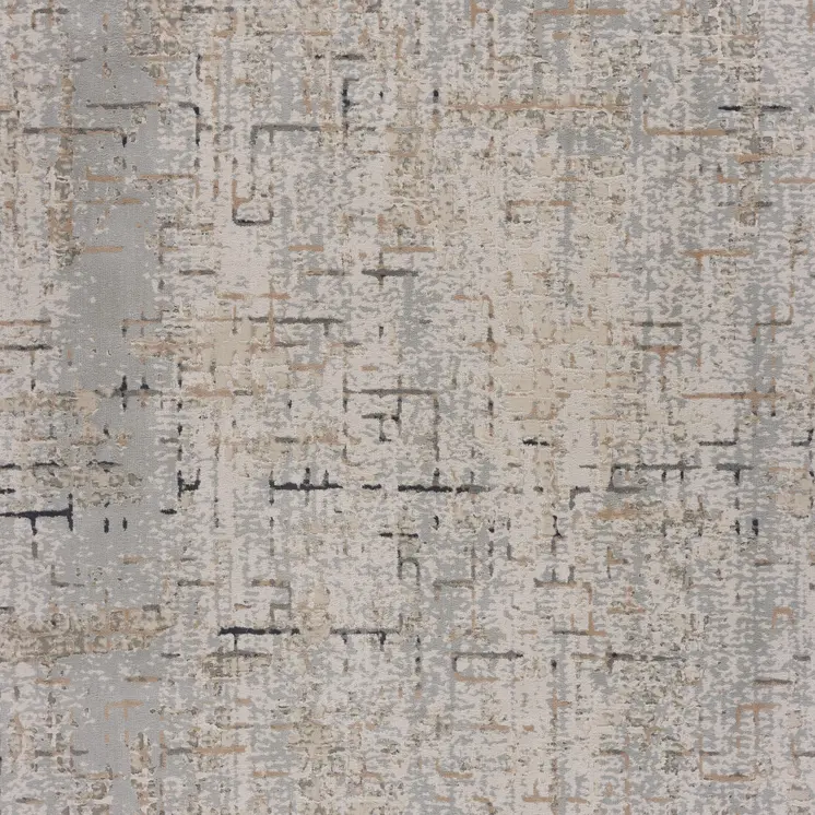 5' X 8' Cream Abstract Area Rug