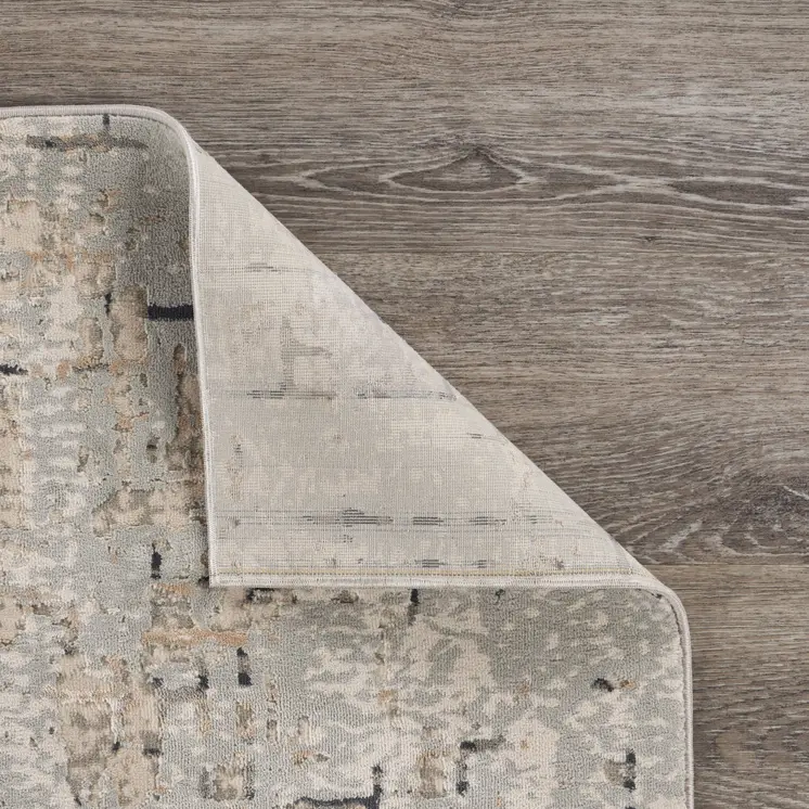 5' X 8' Cream Abstract Area Rug
