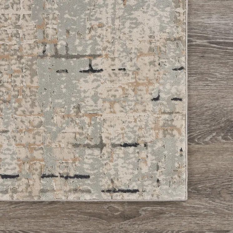5' X 8' Cream Abstract Area Rug