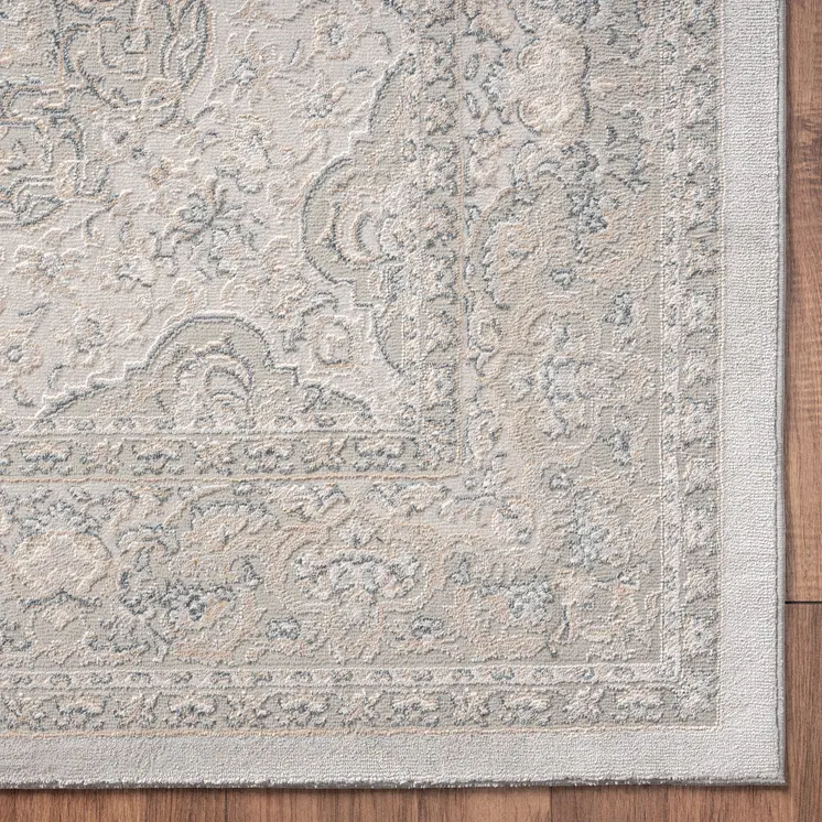 10' X 14' Gray Medallion Area Rug