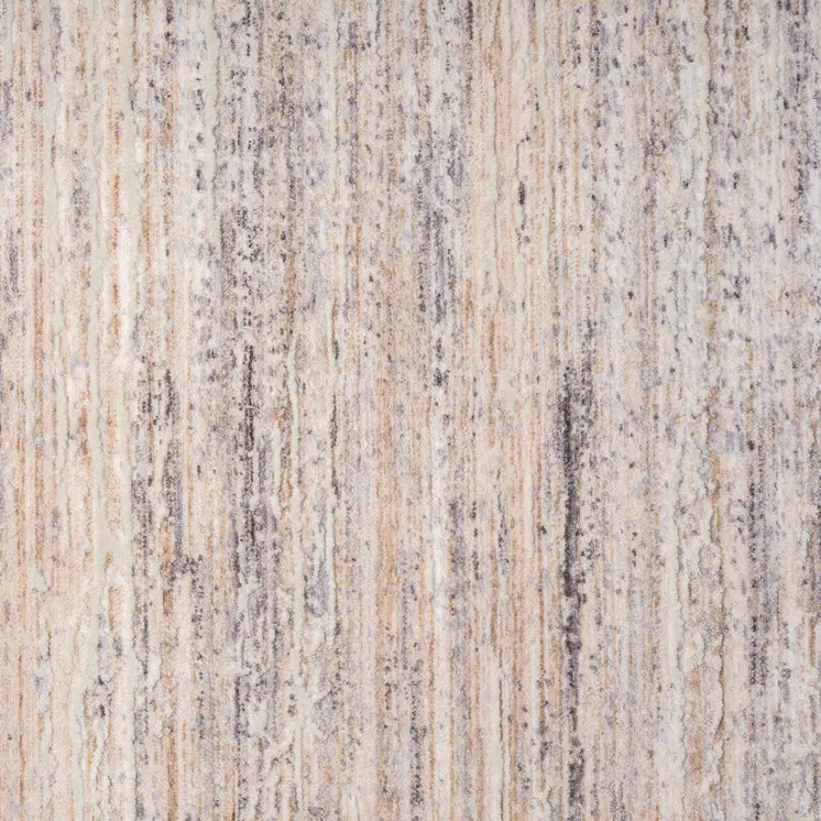5' X 8' Beige And Gray Striped Area Rug