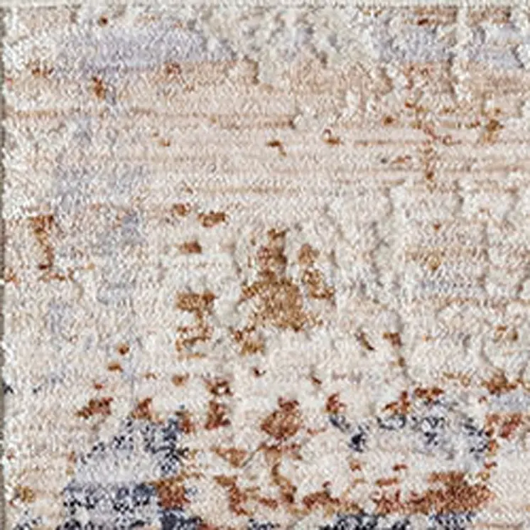 10' X 14' Ivory And Blue Abstract Area Rug