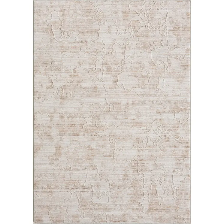 8' X 10' Beige Abstract Area Rug