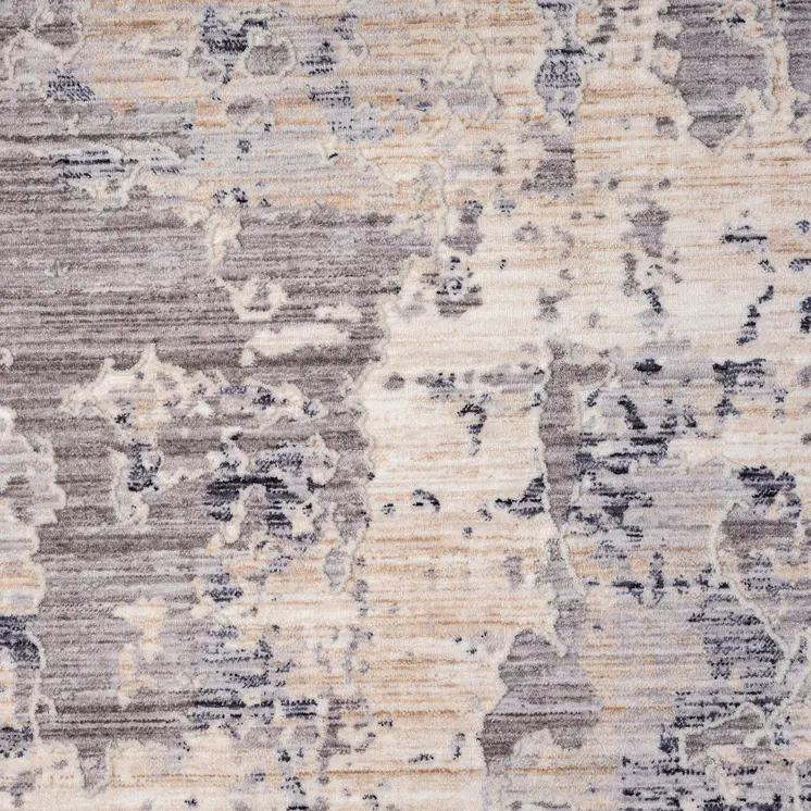 5' X 8' Gray Abstract Area Rug