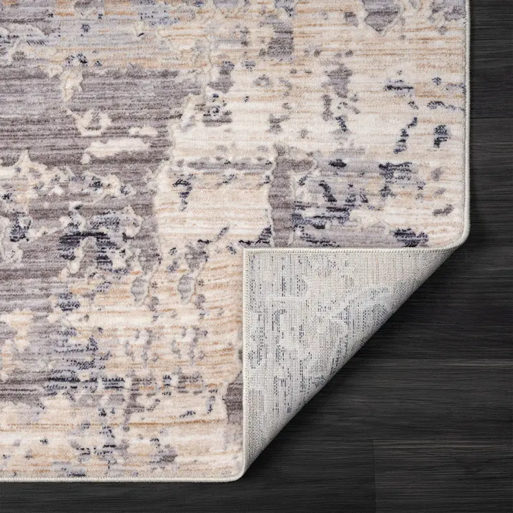 8' X 10' Gray Abstract Area Rug
