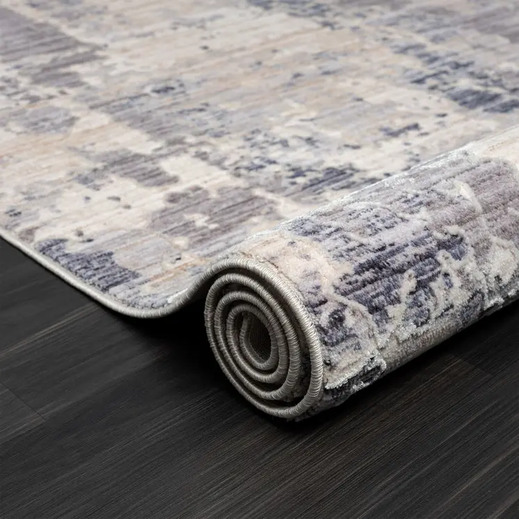 9' X 12' Gray Abstract Area Rug