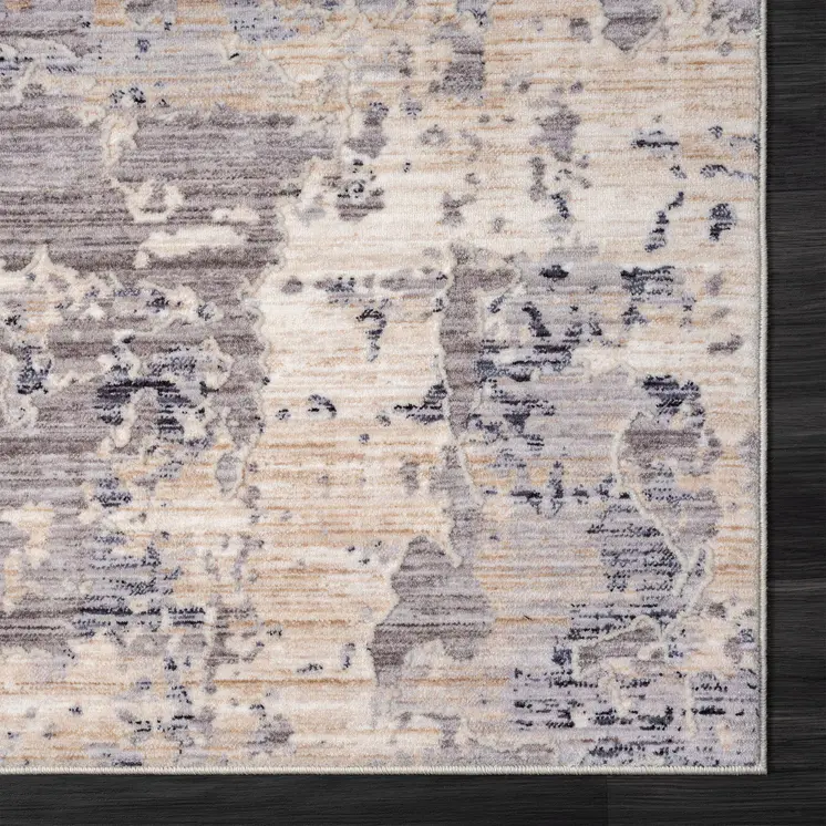 9' X 12' Gray Abstract Area Rug