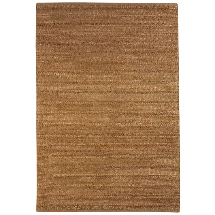 8' X 10' Beige Hand Woven Non Skid Area Rug