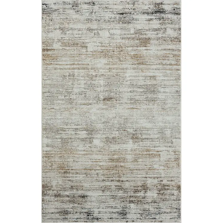 2' X 3' Gray Abstract Distressed Area Rug