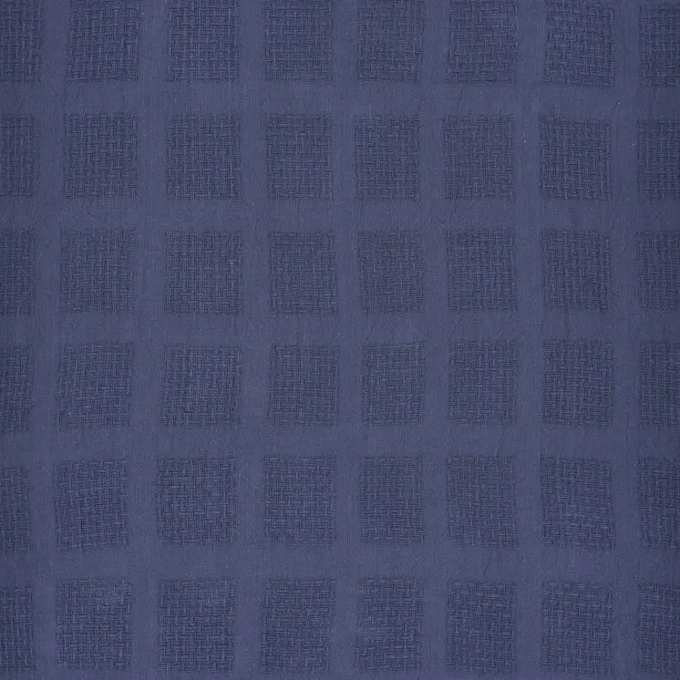 50" X 60" Blue Woven Cotton Throw Blanket with Tassels