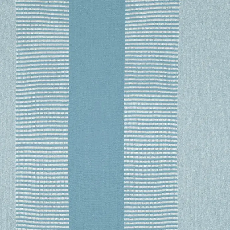 50" X 60" Blue Woven Cotton Striped Throw Blanket with Tassels
