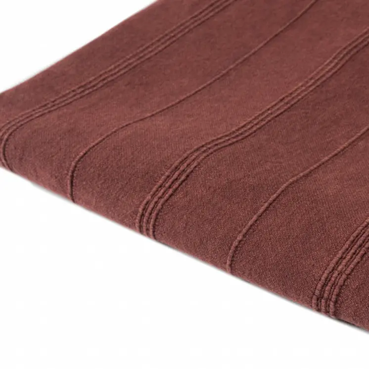 Red Woven Cotton Striped Throw Blanket