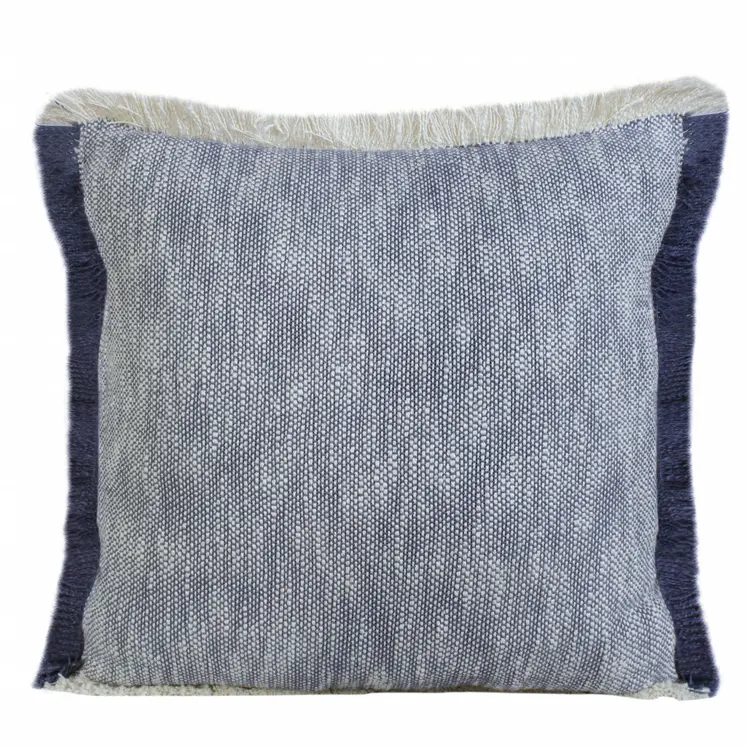 20" Blue and White Throw Pillow