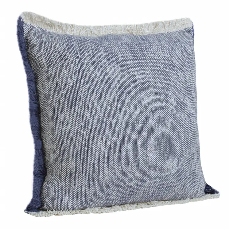 20" Blue and White Throw Pillow