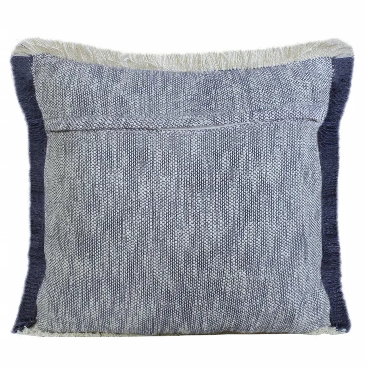 20" Blue and White Throw Pillow
