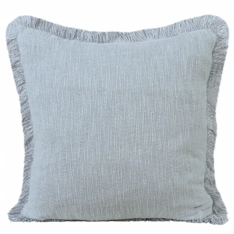 20" X 20" Micro Gray 100% Cotton Zippered Pillow