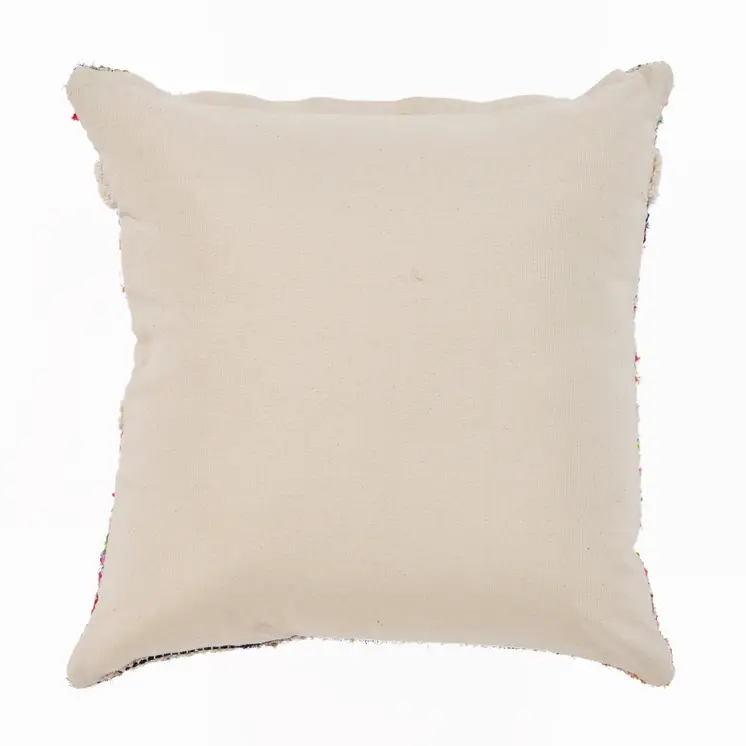 18" Blue and White Throw Pillow