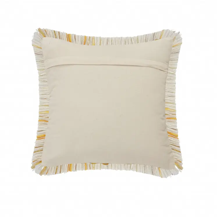 20" X 20" Black Gold And White Polyester And Cotton Blend Geometric Zippered Pillow