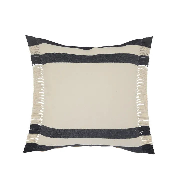 20" Blue and White Throw Pillow