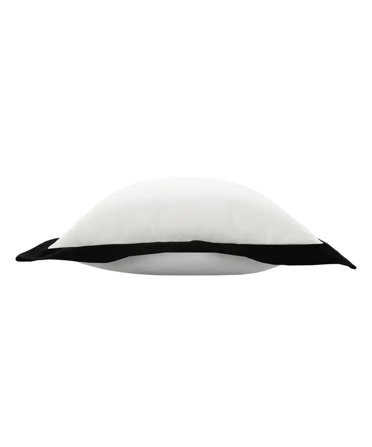20" Black and White Throw Pillow