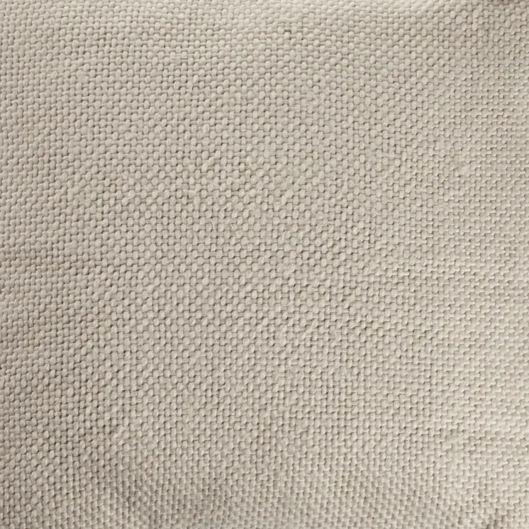 18" Cream Cotton Throw Pillow