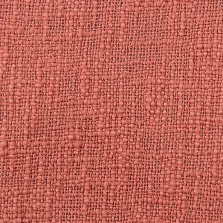 20" Coral Cotton Throw Pillow with Tassels