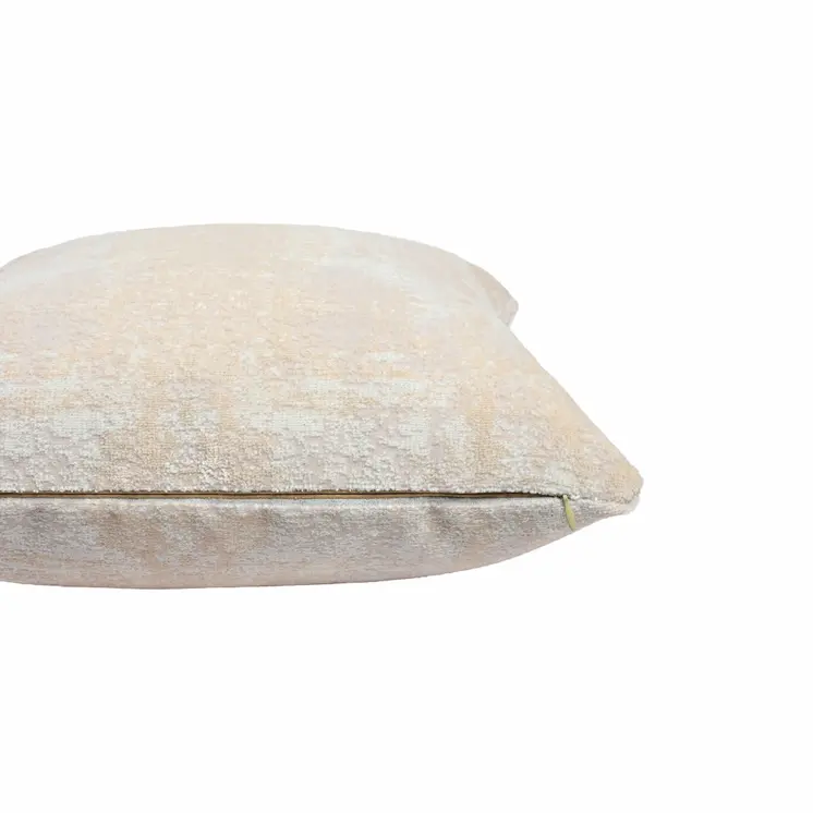 20" X 20" Gray And Beige Polyester Abstract Zippered Pillow