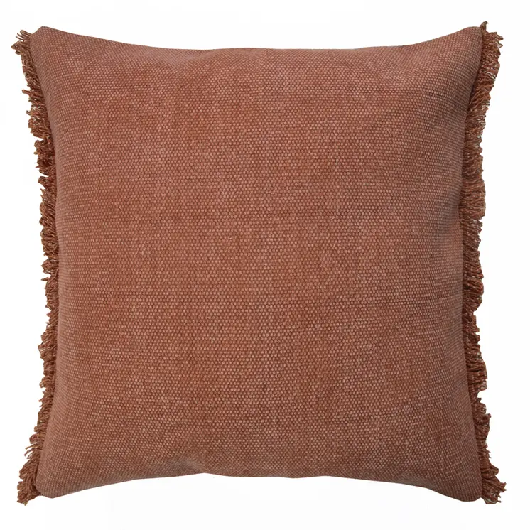 20" Brown Throw Pillow