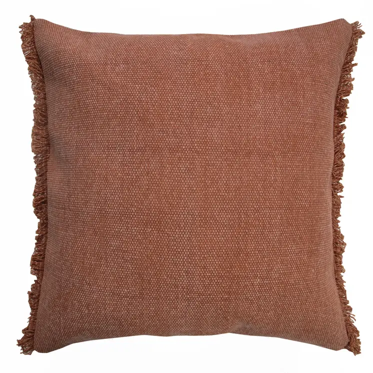 20" Brown Throw Pillow