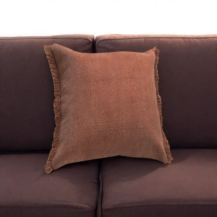 20" Brown Throw Pillow