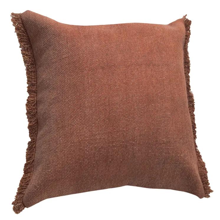 20" Brown Throw Pillow