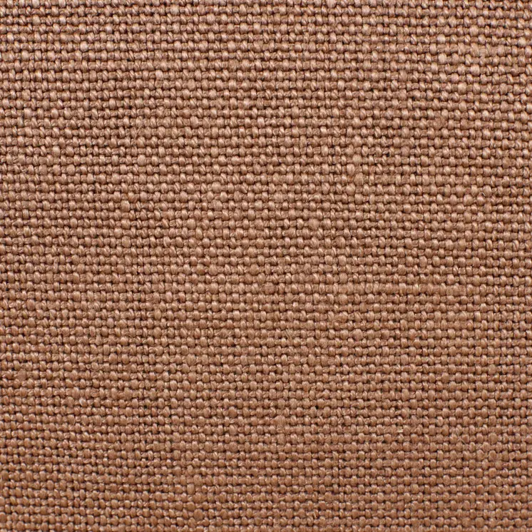20" Brown Linen Throw Pillow