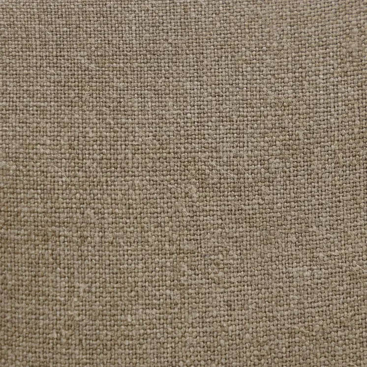 20" X 20" Tan And Ivory Linen Zippered Pillow