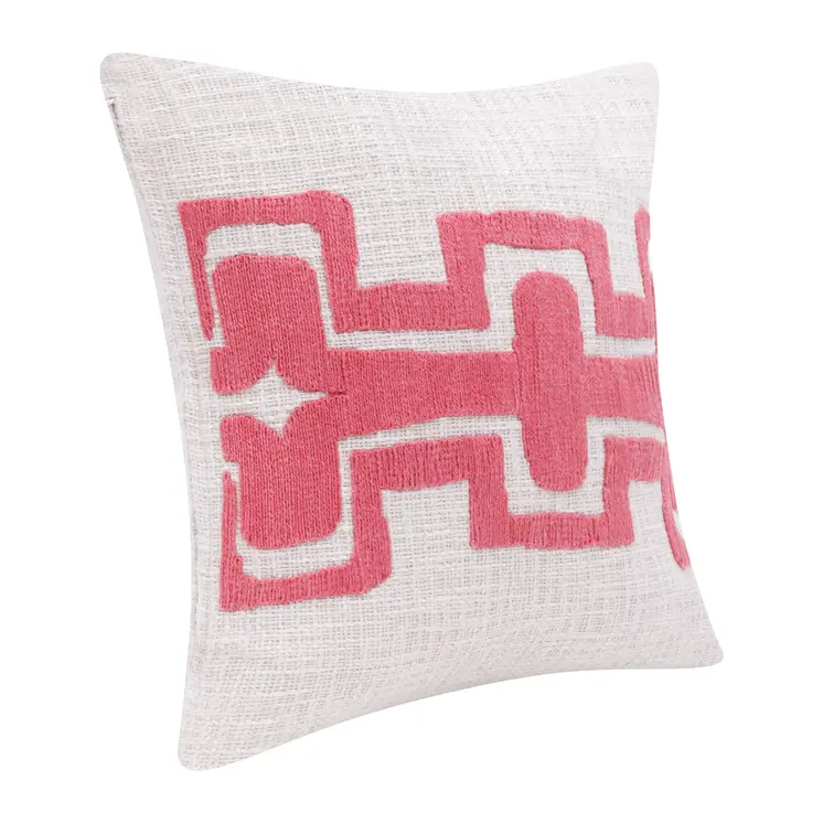 20" Coral Throw Pillow