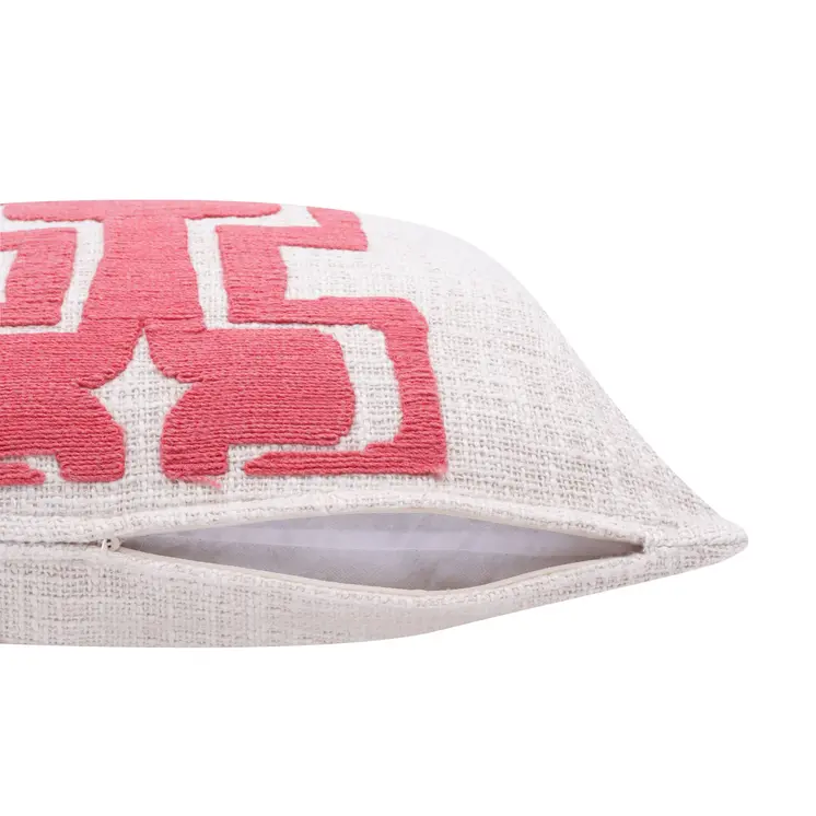20" Coral Throw Pillow
