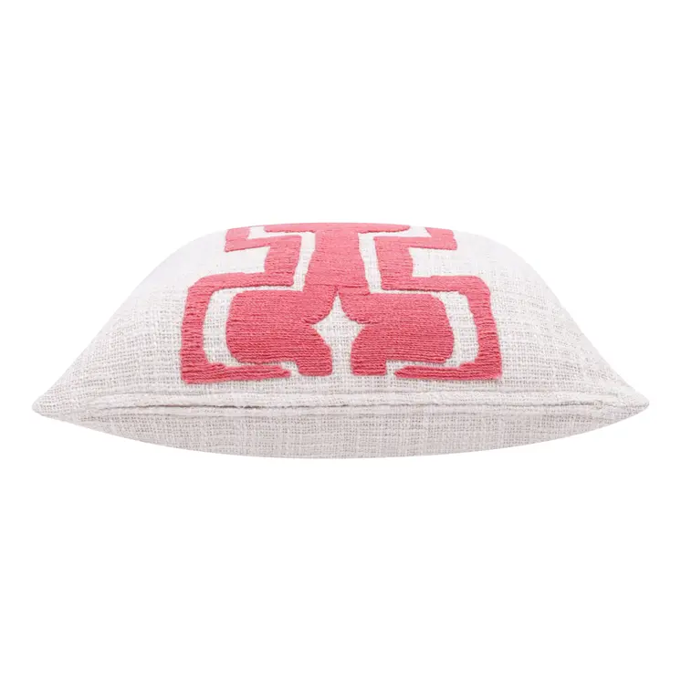 20" Coral Throw Pillow