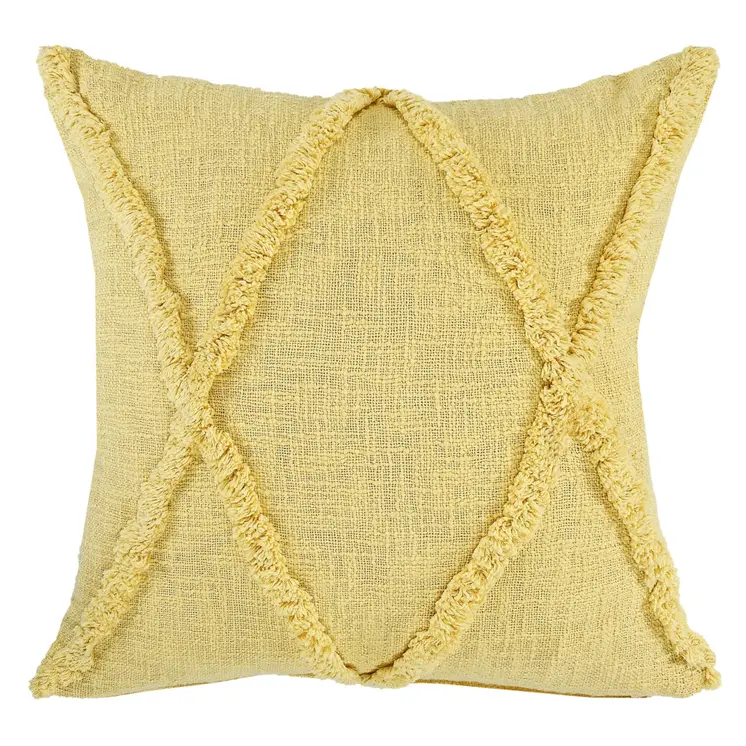 20" Yellow Throw Pillow