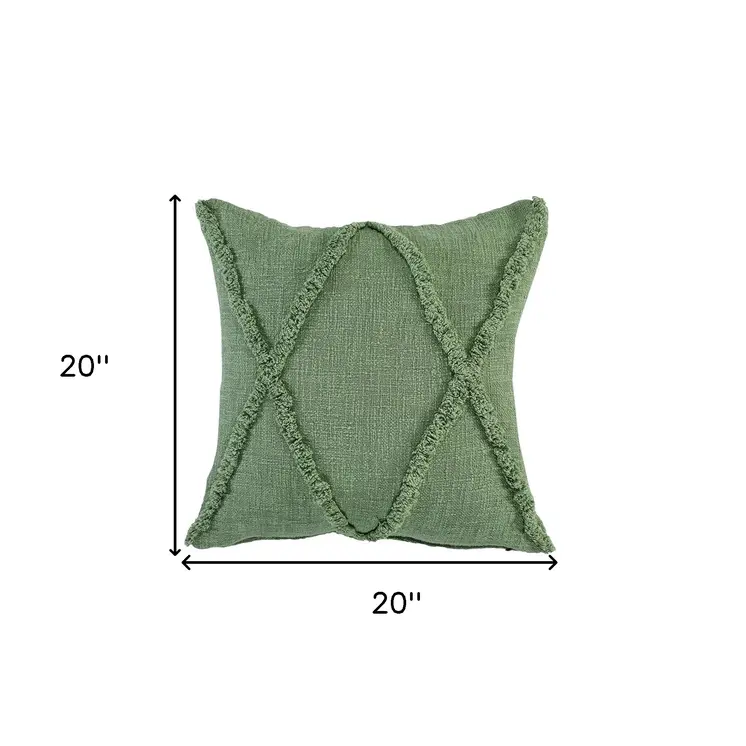 20" Forest Green Throw Pillow