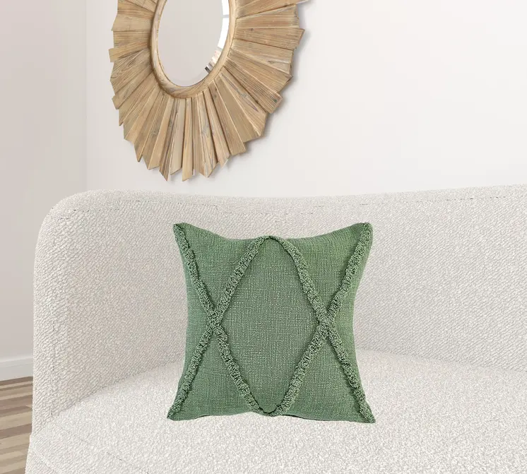 20" Forest Green Throw Pillow